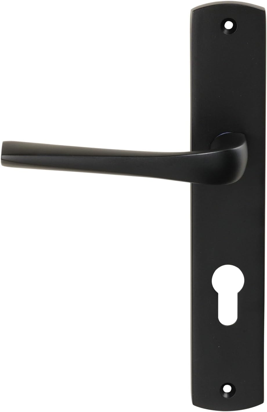 Door Handles Black Matt Zamack on Evidence Plate Door Handle 879081