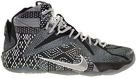 Amazon ナイキ Lebron Xii 12 Bhm メンズ Black Metallic Silver White バッシュ レブロンジェームス 並行輸入品 Nike ナイキ バスケットボール