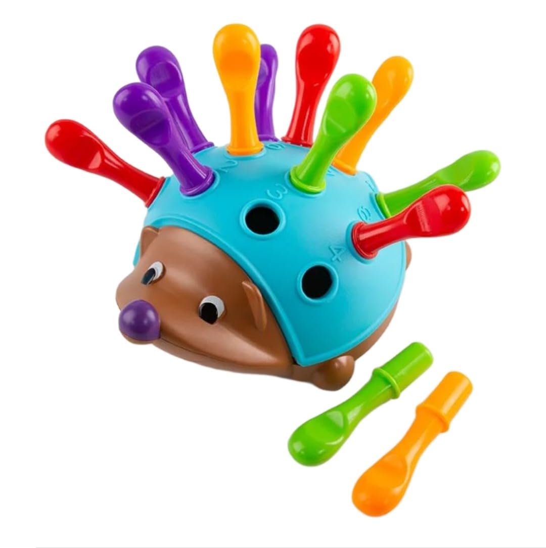 Kids toodler Hedgehog Toy for kids 12 Spikes of Tactile and Visual Delight, Hedgehog Sensory Toy: 12-Spiked Tactile and Visual Stimulation in 4 Vibrant Colors. Hedgehog Haven: A Multisensory Adventure