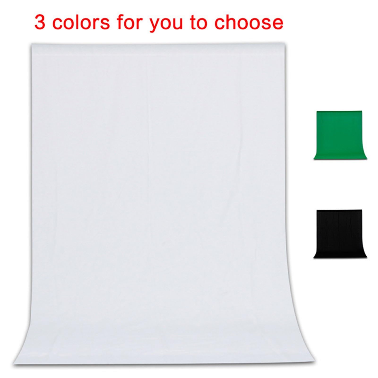 Sfondo Fotografico Solo sfondo in tessuto, schermo verde, chiave cromatica, di cotone, bianco for studio fotografico(Only Blcak cloth,3000x6000)