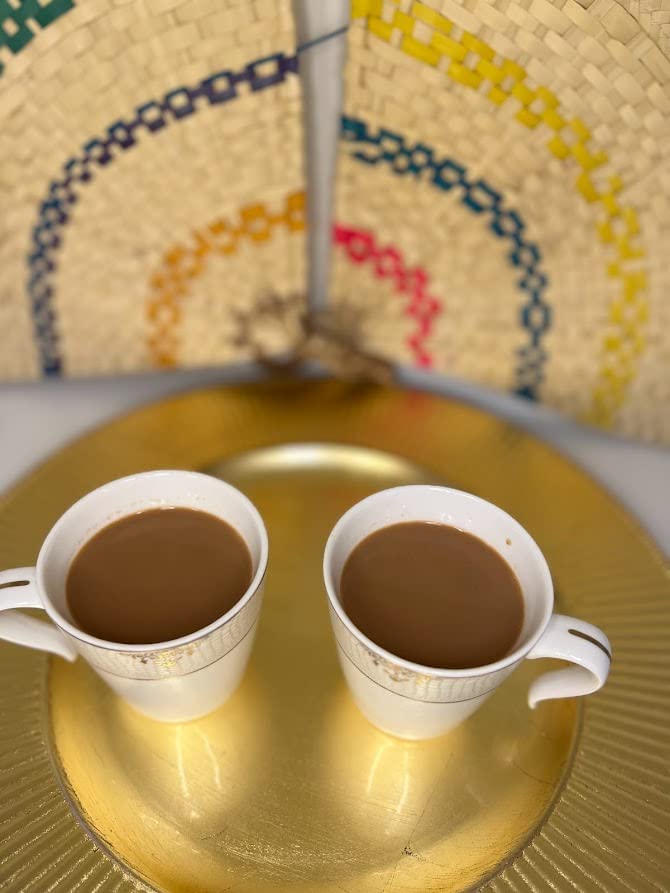 Miniatura 5 de Té de cúrcuma orgánico de 4 onzas (113 gm)  Chai dorado  Mezclado con cúrcuma, cardamomo, jengibre, pimienta, canela de Ceilán, nuez moscada, maca,