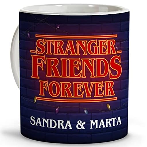 LolaPix Taza STRANGER FOREVER personalizada con nombre. Regalos Frikis personalizados. Tazas personalizadas de cerámica. Varios diseños y colores de Interior. STRANGER FOREVER | Ya disponible en tu tienda friki favorita! En mundofriki.es!