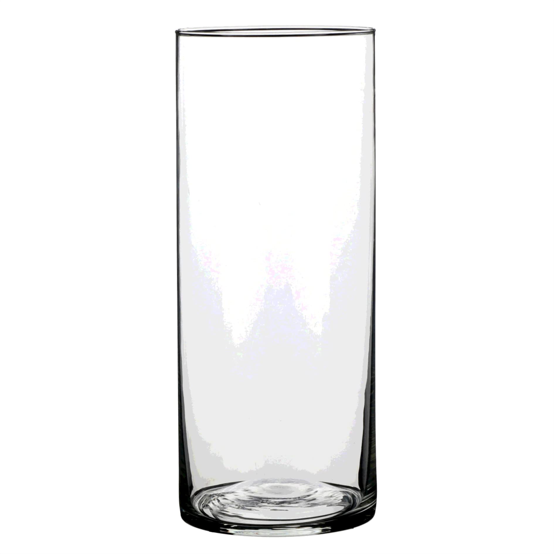 Carly Vase Cylindre Verre h30 chic et design épuré pour intérieur élégant