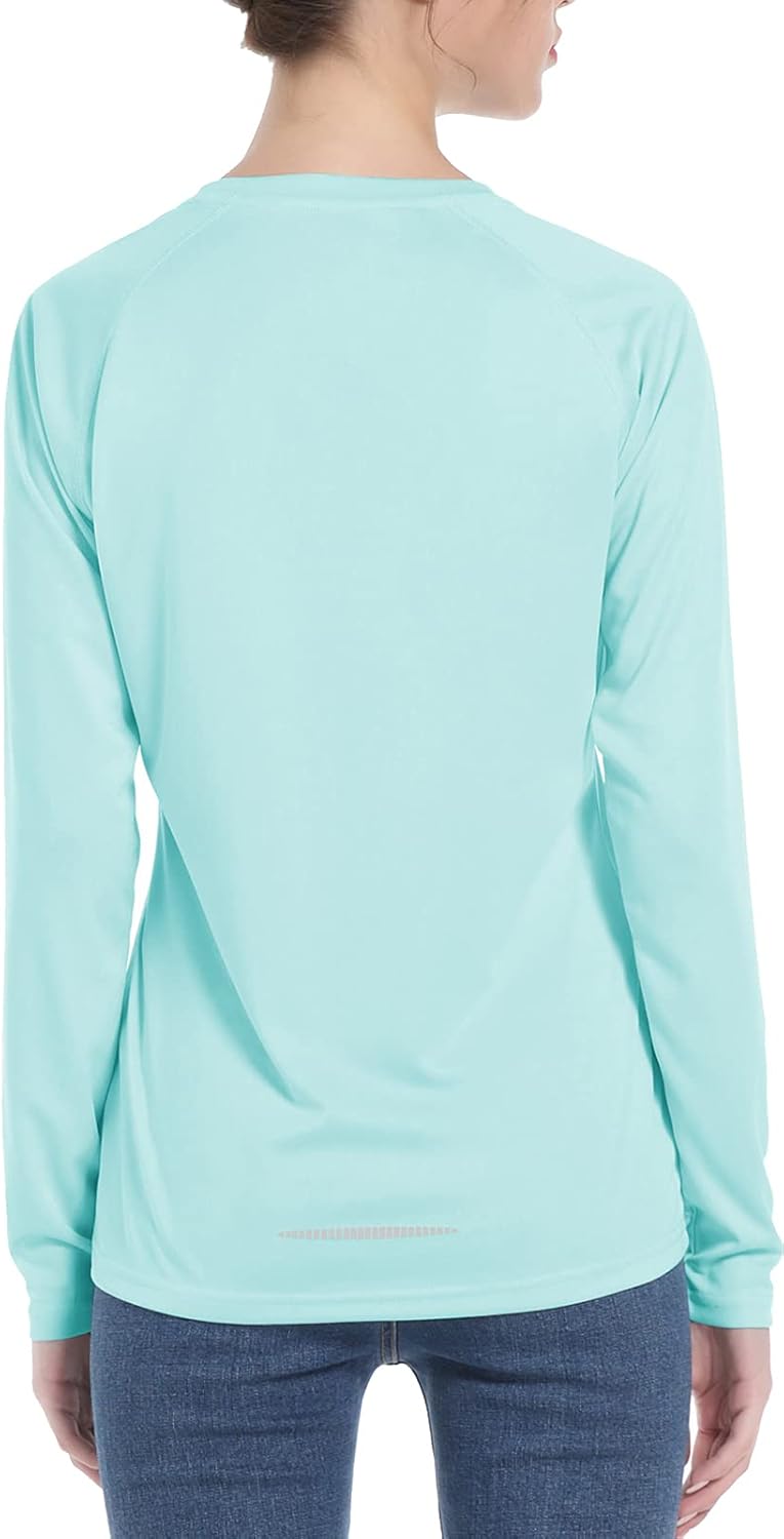 Women's UPF 50+ Sun Protection UV Shirts - Long Sleeve Outdoor Hiking Fishing Swim SPF Rash Guard T-Shirt with Thumbhole - Image 3