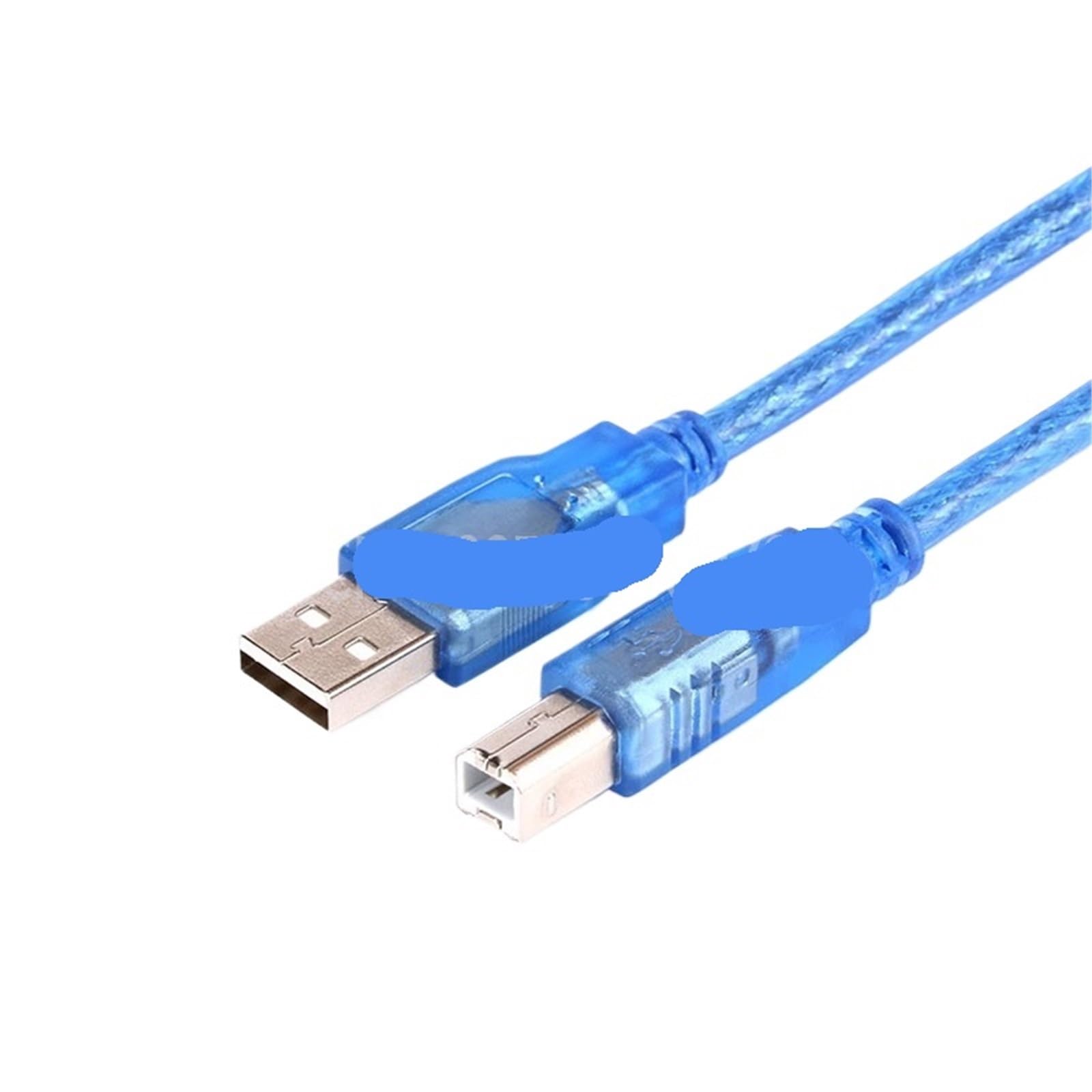 Câble d'imprimante USB 2.0 Type A mâle vers Type B mâle avec Filtre, Double Blindage, Transparent, 0,3 m, 0,5 m, 1 m, 1 à 42 m, 1 pièce(30cm)