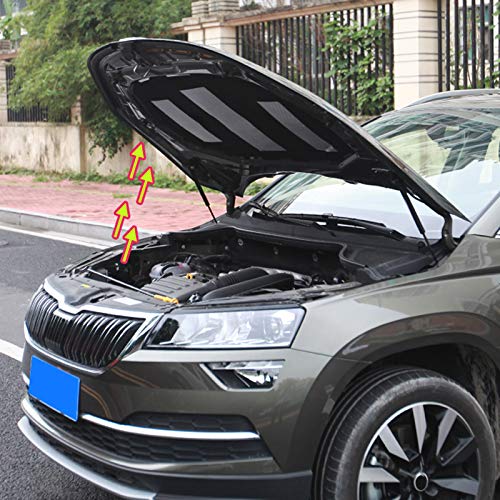 für Karoq 2017 2018 2019 2020 2021 2022 2023 Aktualisierung Motorhaube Gasfeder schwarz 2er-Set