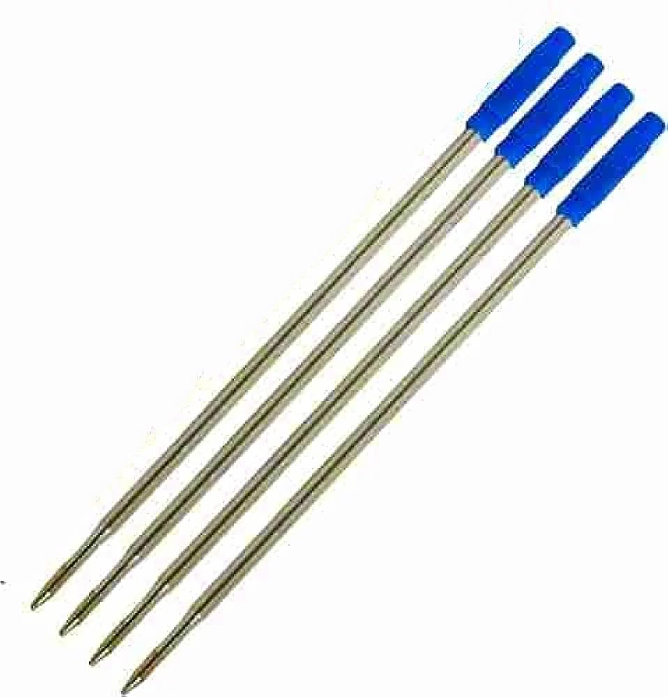 Screw/Thread Type Refills,0.6 mm fine Point,Smooth,Pack of 5,for Mostly Indian Twist ballpens eg..Pierre Cardin,Cello,Paperkraft,Legend,Hauser,Flair(Match Shape of Nib with Old Refill Before Order)
