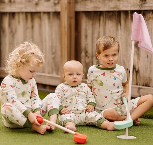 Image of Burt's Bees Baby unisex-baby Sleep & Play, Organic One-piece Romper-jumpsuit Pj, Zip Front Footed Pajama