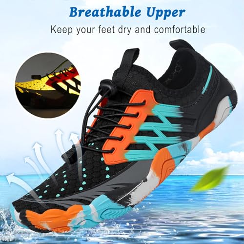 Image of Hike Barefoot Shoes for Women Men, Pro Barefoot Shoe with Wide Toe Box for Hiking, Walking, Swimming, Non-Slip Breathable Lightweight Water Shoes Unisex