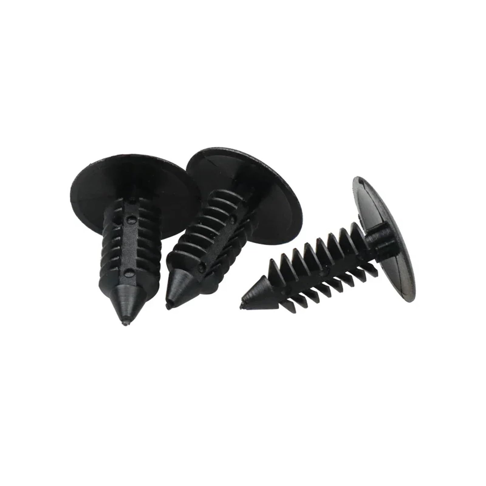 KXFVYNE 20/50Pcs Auto Fastener 8mm Hole Nylon Car Clips Fenders Bumper Shield Retainer Plastic Rivet Compatible Automobile(50pcs)