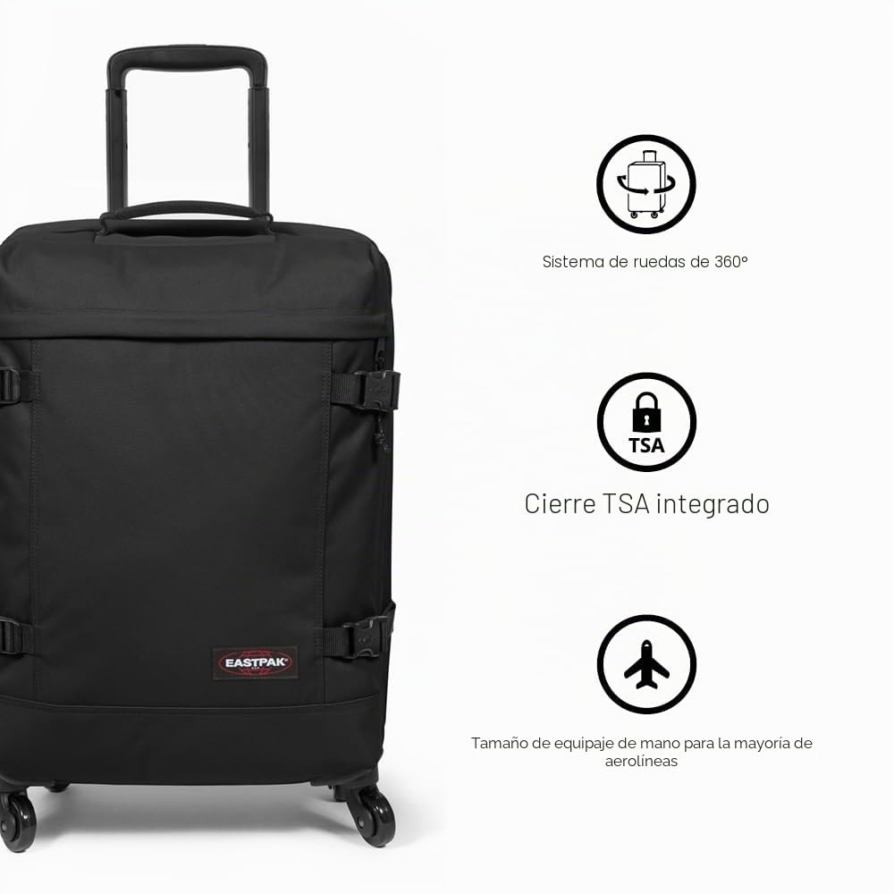 EASTPAK TRANS4 S Maleta, 54 x 35 x 23 cm, 44 L - Black Denim (Gris)
