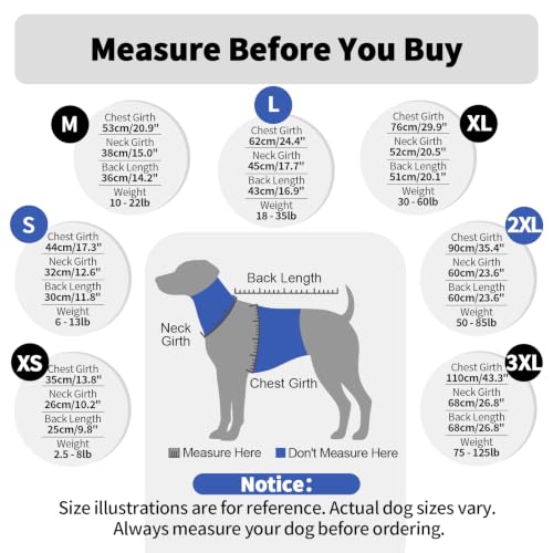 Image of Dog Jackets for Large Dogs, Warm Dog Winter Coat with Harness, XXXL