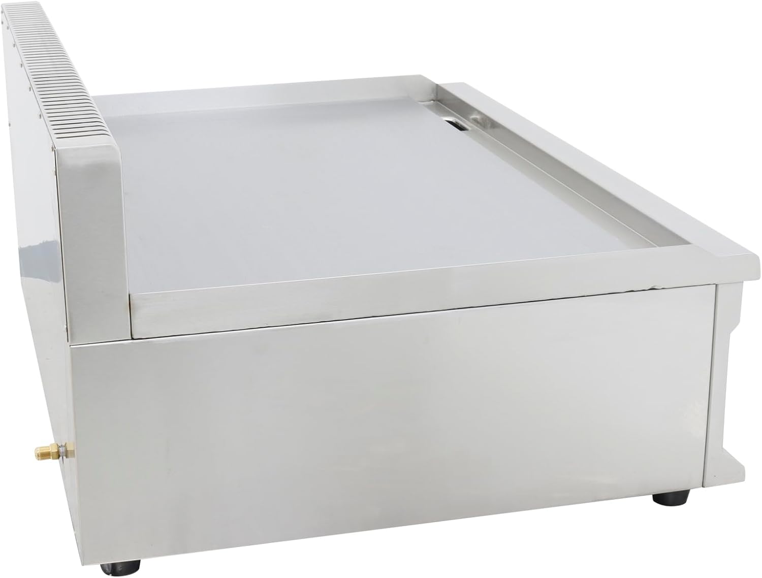 Commercial Stainless Steel LPG Gas Griddle Grill, 35.6" x 21.7" Flat Top Countertop Griddle for Steak, Pancakes & Teppanyaki, 2800Pa, Home & Outdoor Use