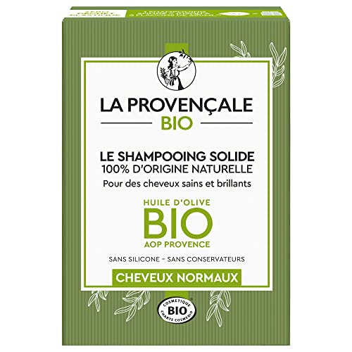La Provençale Bio - Cheveux Normaux Shampooing solide 100% d'origine naturelle cheveux normaux certifié bio