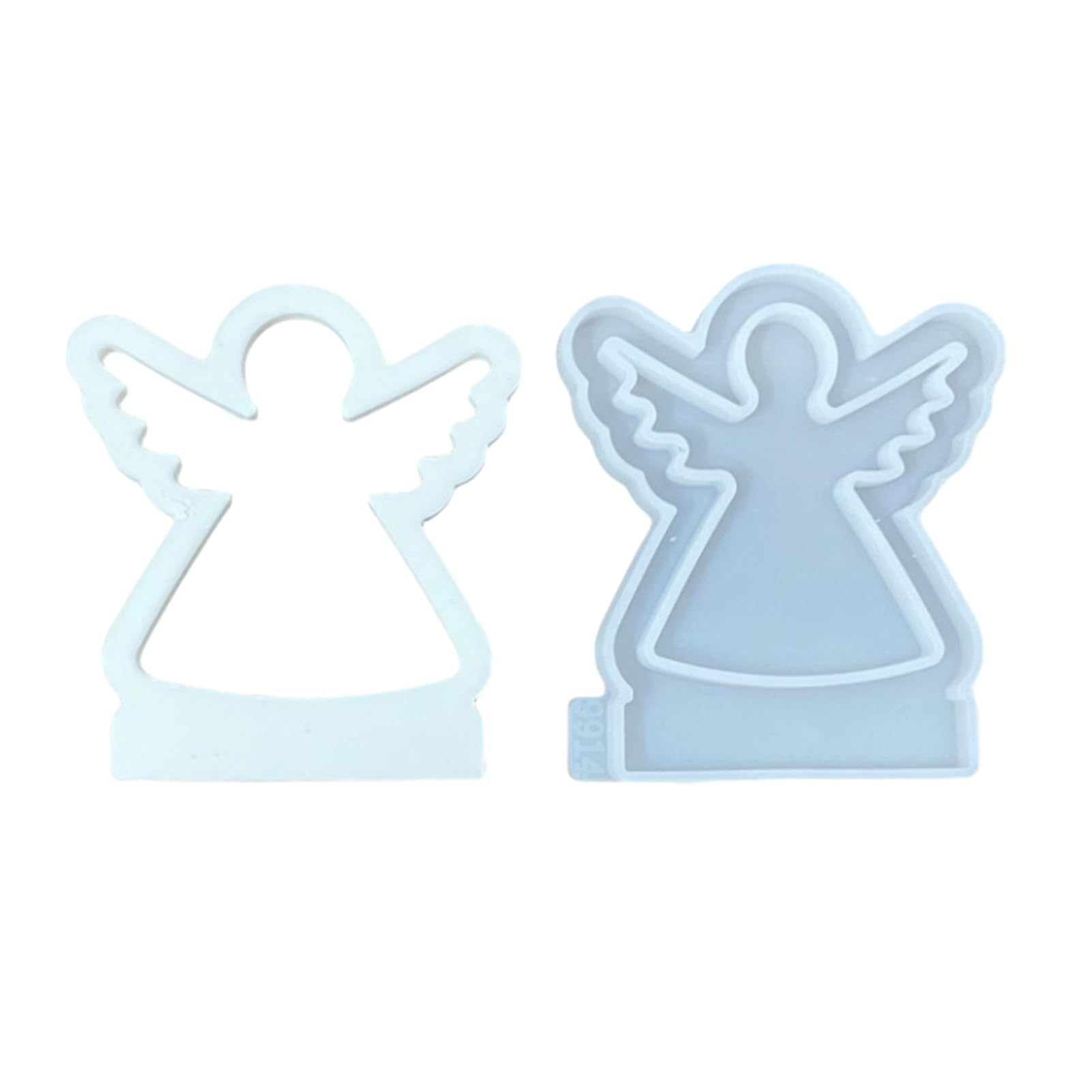 Omlalayi 2 Pièces Moules D'ange En Silicone, Moule En Silicone