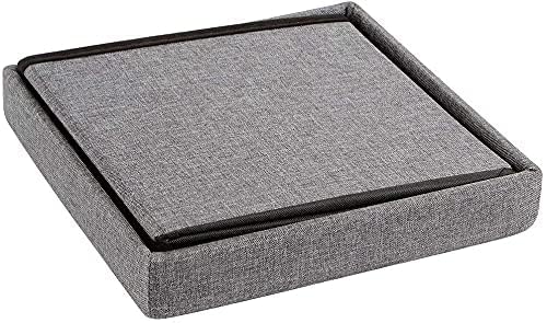 Image of Lazer Folding Storage Ottoman Stool | Multipurpose Organizer Bench & Footrest | Cube Coffee Table with Wardrobe Storage for Clothes, Books & Toys | Large Home Storage Set (30x 30x 30cm, Pack of 8)