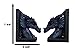 Ebros Purple Beauty Nimrod The Legendary Dragon Head Bookends Set of Two Statue 7.5