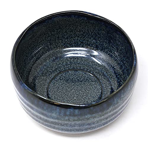 Mino Ware Matcha Bowl Indigo Glaze Navy Chawan 4.7in Ceramic Japan