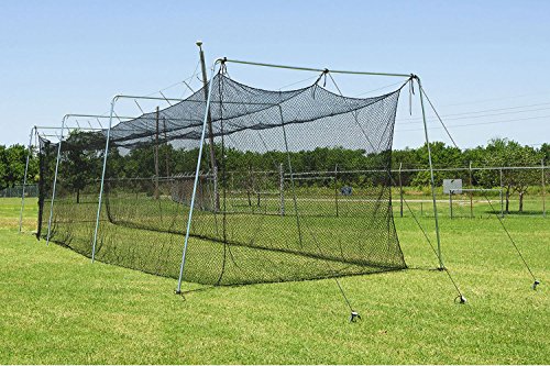 Cimarron Sports Twisted Polyethylene Batting Cage and Cable Frame - 70x12x12