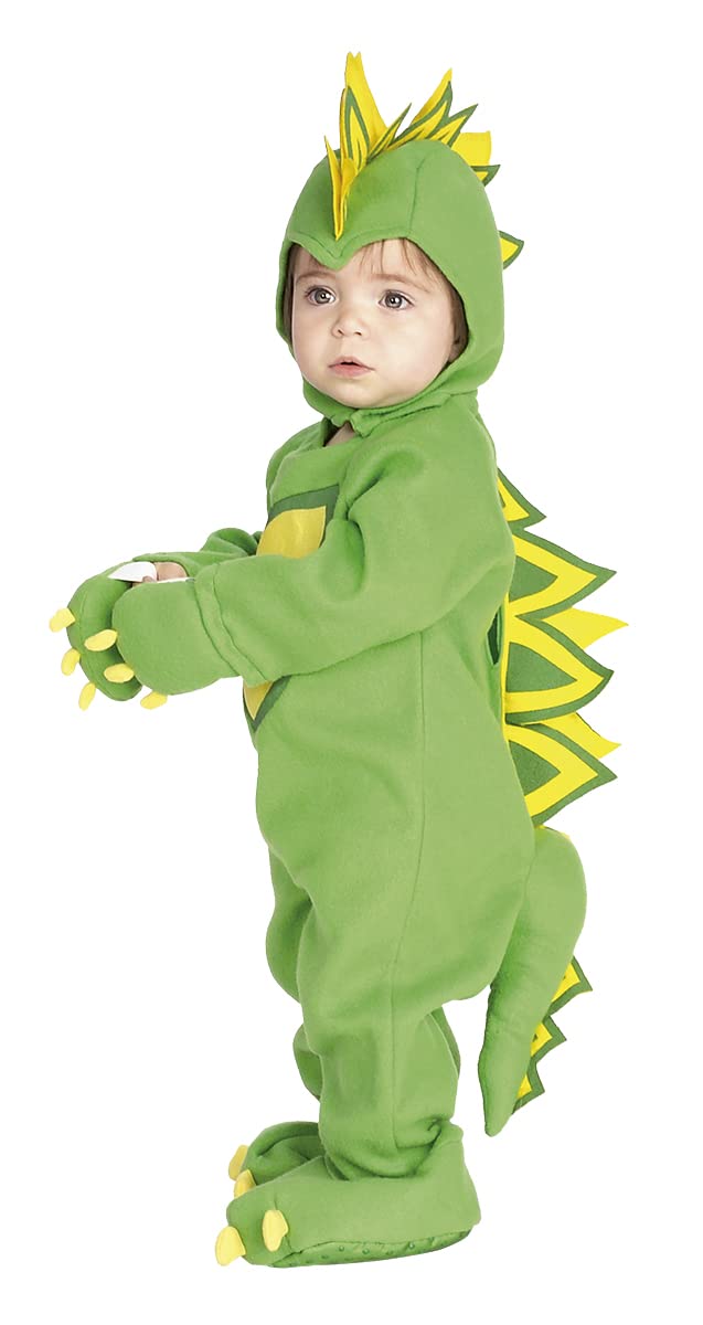 Rubies Disfraz Dragon Draki para bebés de 1 a 2 años, Jumpsuit con gorra, gorro y pantalones. Oficial de Rubies, para Carnaval, Navidad, Cumpleaños, Fiestas y Halloween.