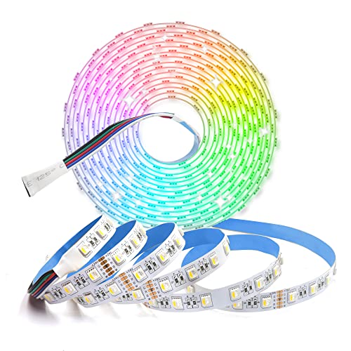 Arotelicht Striscia LED 5M 24V RGBW cambia colore strisce LED bianco caldo 5050SMD 60 LEDs/m non impermeabile decorazione striscia luminosa catena luminosa per casa, stanza, festa