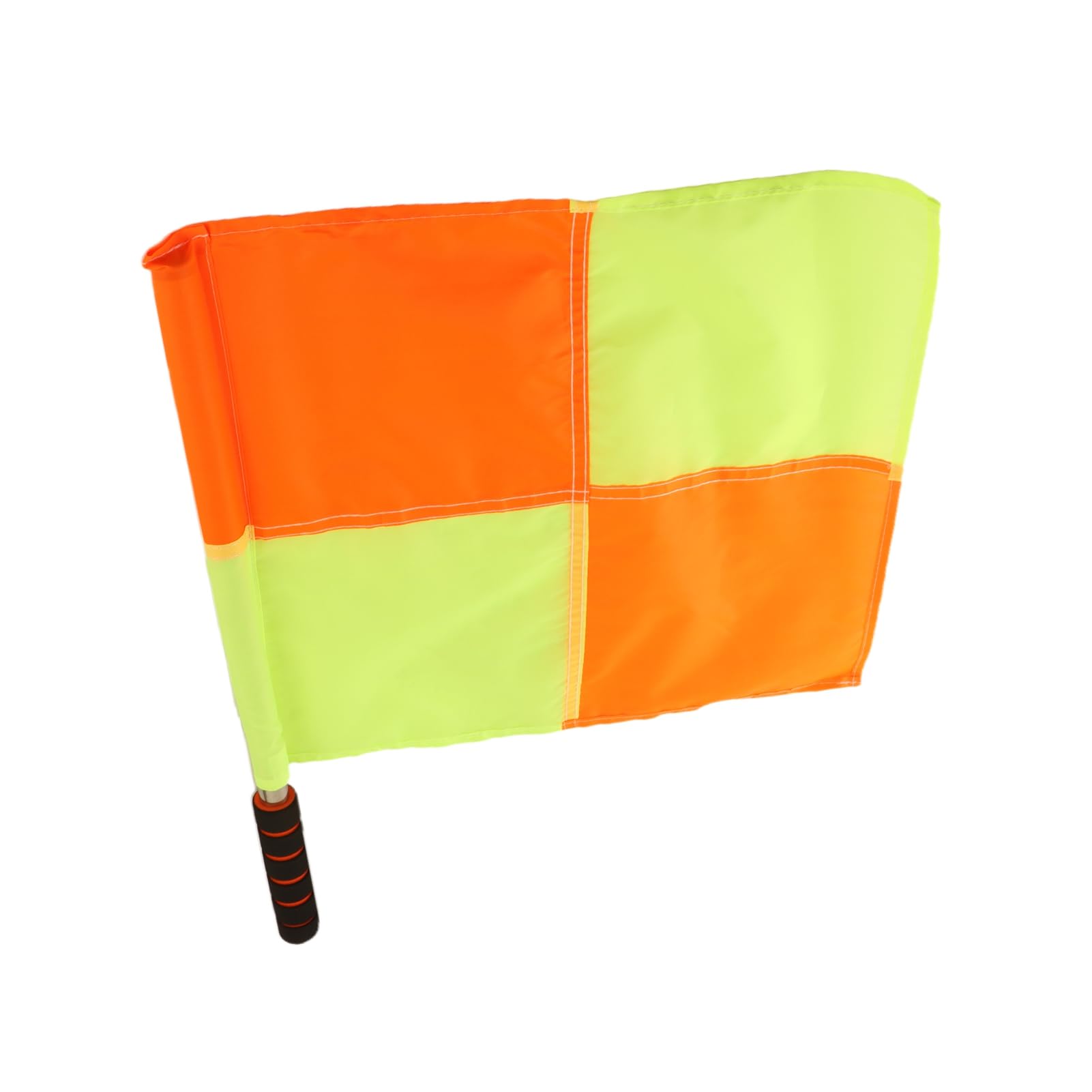 2pcs Drapeau de Juge de Ligne D'arbitre, Ensemble de Drapeaux D'arbitre, 2 Pièces Drapeau D'arbitre en Tissu Imperméable avec Sac de Rangement, Poignée en éponge Drapeaux de Juge de Touche Football, D