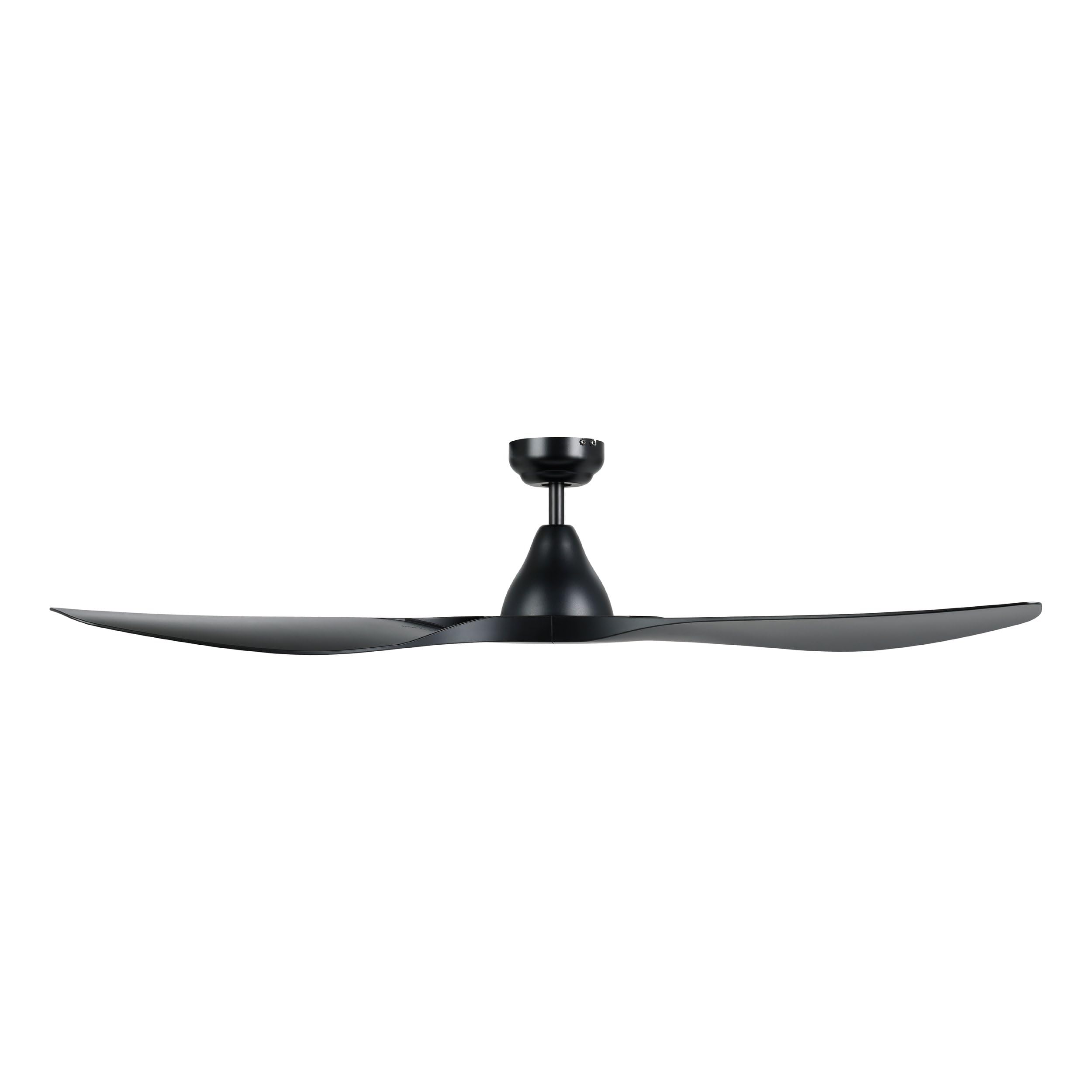 EGLO Deckenventilator Portsea, 3 Flügel Ventilator mit Fernbedienung, Timer und Sommer Winter Betrieb, ABS Kunststoff in Schwarz matt, DC Motor, leise, Ø 132 cm