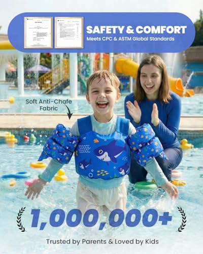 Image of Gogokids Puddle Float Jumper 24-66 Pounds, Toddler Swim Vest Kids Floaties