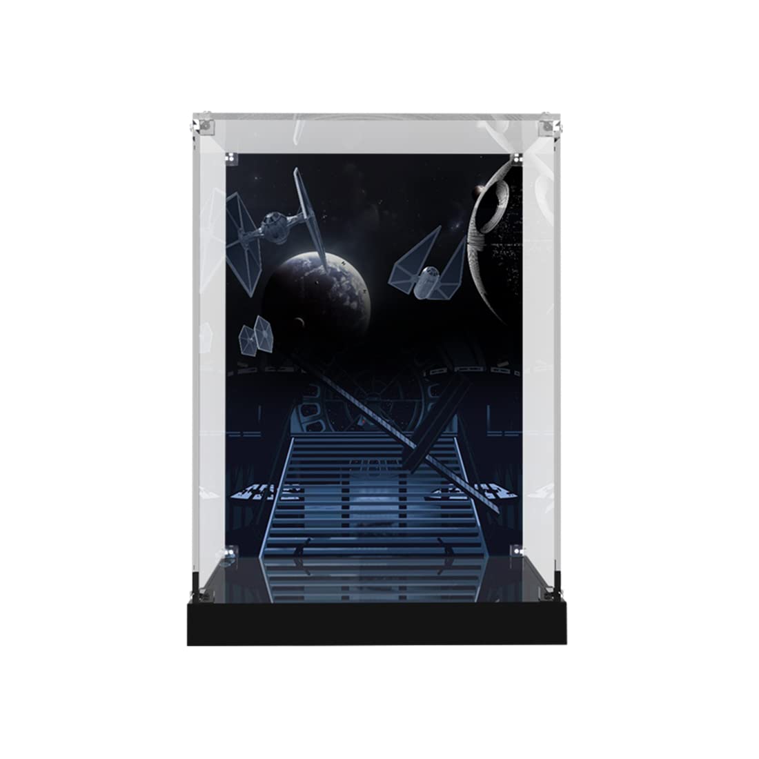 MKABL Display Box for Lego Darth Vader Helmet 75304, 3MM Acrylic Display Case for Lego 75304 (No Model Set Included)