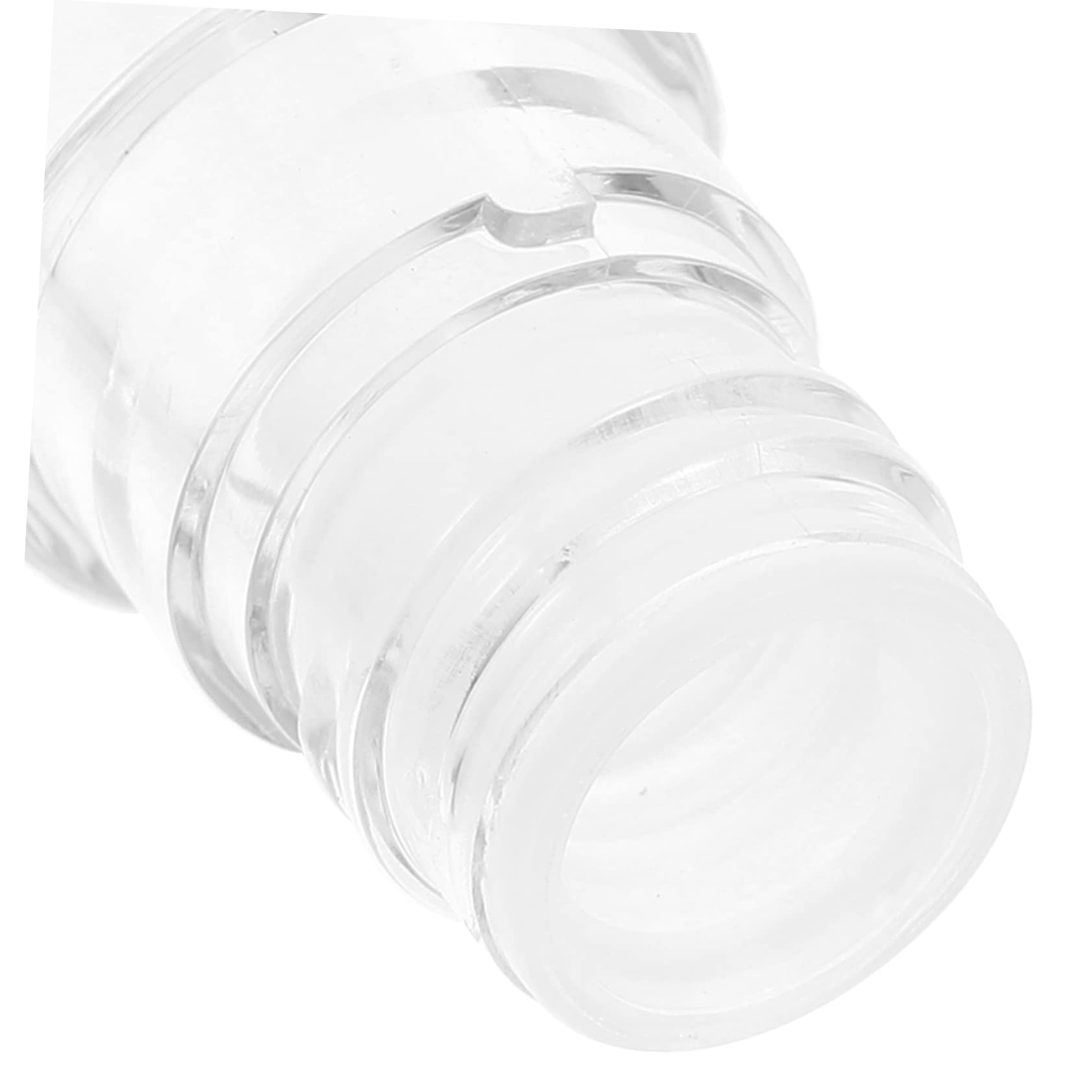 UKCOCO 10pezzi Trasparente Per Lucidalabbra Tubetto Rotondo Bianco Per Balsamo Per Labbra Per Labbra Realizzato in Materiale Abs Durevole