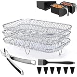 Conjunto De Accesorios De Aire Fryer De 11 Piezas, El Molde De Aire Fryer Se Puede Reutilizar, Aire Fryer Accesorios Adaptados Instant Vortex Plus 10 Litros Horno De Freidora De Aire Cosori Combo 5.8