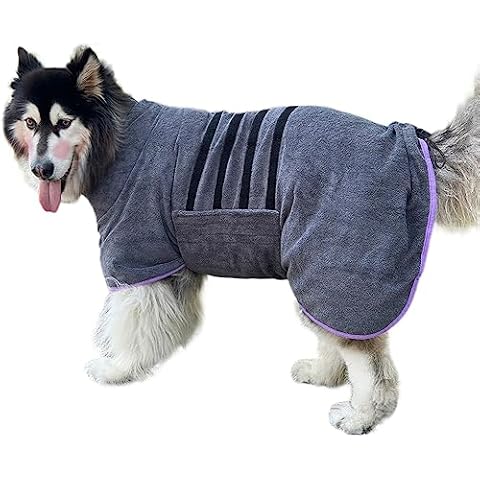 Periflowin Dog Bathrobe Towel for Quick Drying Cover