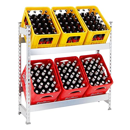 PROREGAL Getränkekistenregal Camel für 6 Kästen, HxBxT 100x100x30cm,...