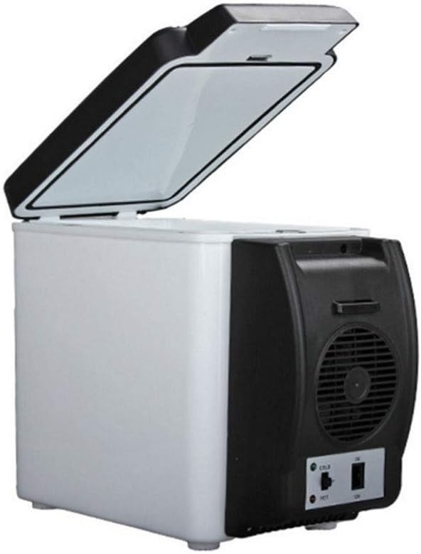 Portable Compact Personal Fridge, Cools & Heats, 4 Liter Capacity, Chills Cans, Free & Eco Friendly - Black
