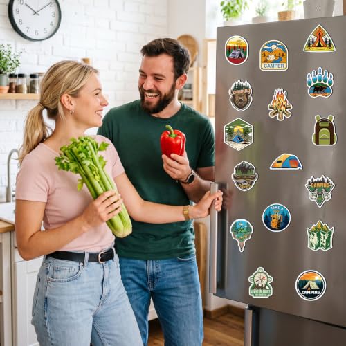 48 imanes decorativos para camping Relaxweex miniatura 4