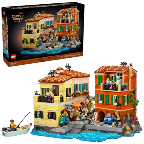 Image of LEGO 21359 Italian Riviera - Authentic Ligurian Seaside Village Model