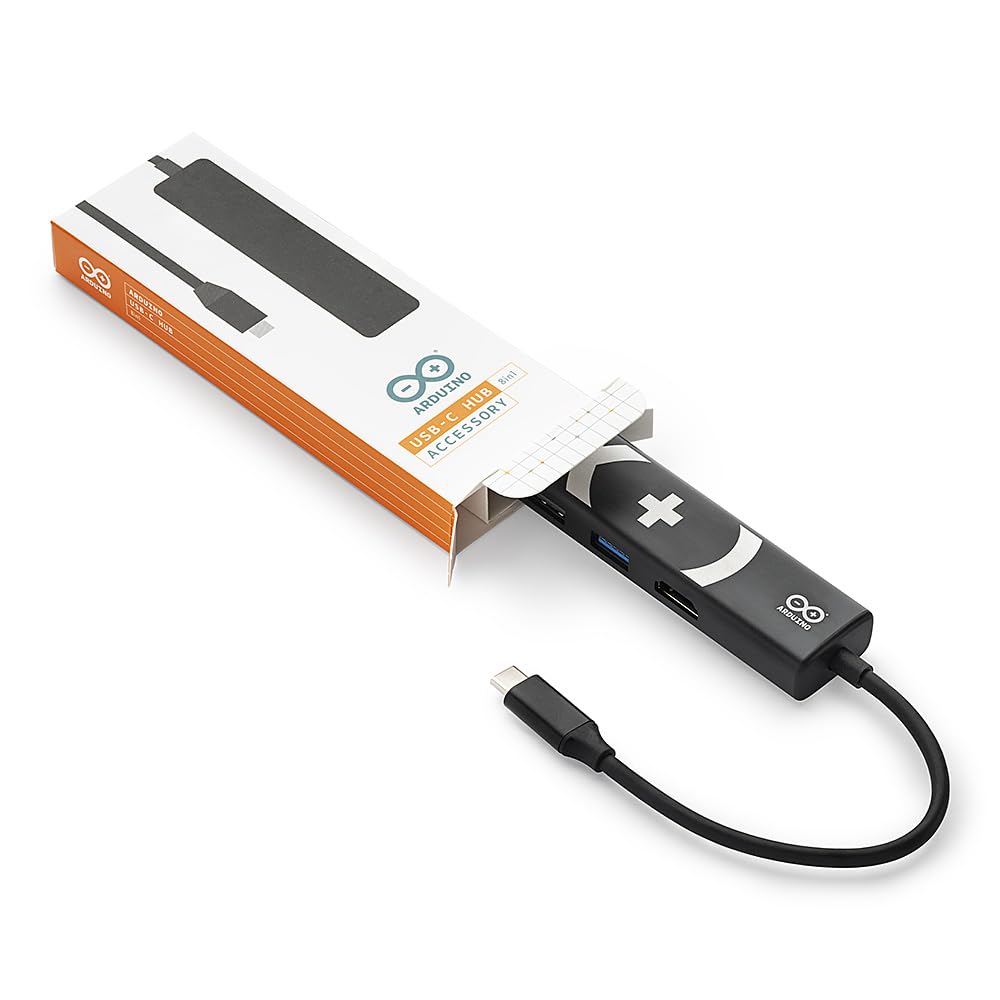 Arduino UNO Q 4GB Bundle – USB-C Hub & Power Supply | Kit SBC AI + Linux con Wi-Fi, Bluetooth & Uscita 4K