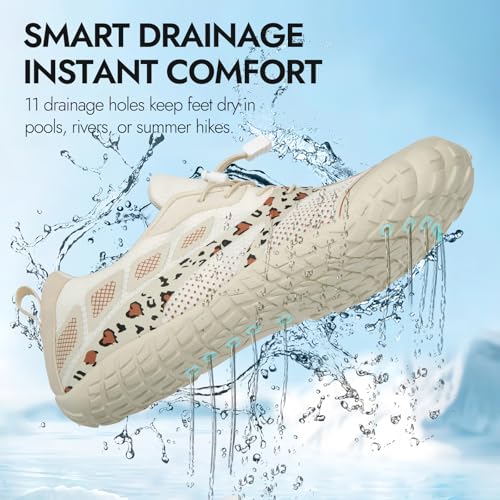 Image of ATHMILE Barefoot Water Shoes Women Men Wide Non Slip Aqua Beach River Pool | Quick Dry Swim Kayak Lake Hiking Surfing Boating Fishing Diving Rock Climbing Cruise Ship Essentials