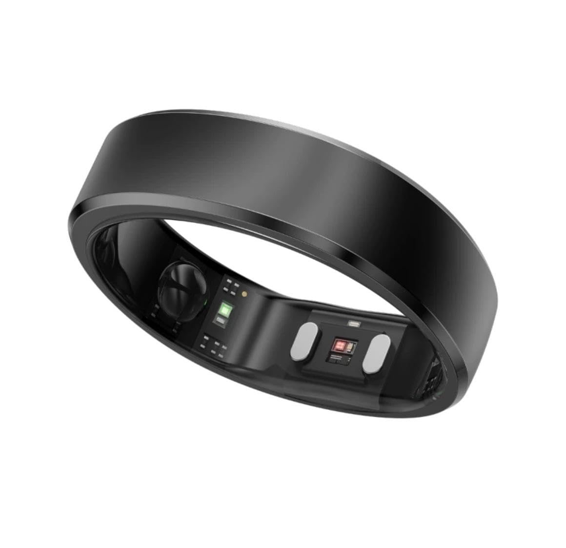 Doziva Smart Ring - Anillo inteligente de seguimiento de frecuencia cardíaca y fitness, batería de hasta 7 días, compatible con iOS/Android (negro, 9)