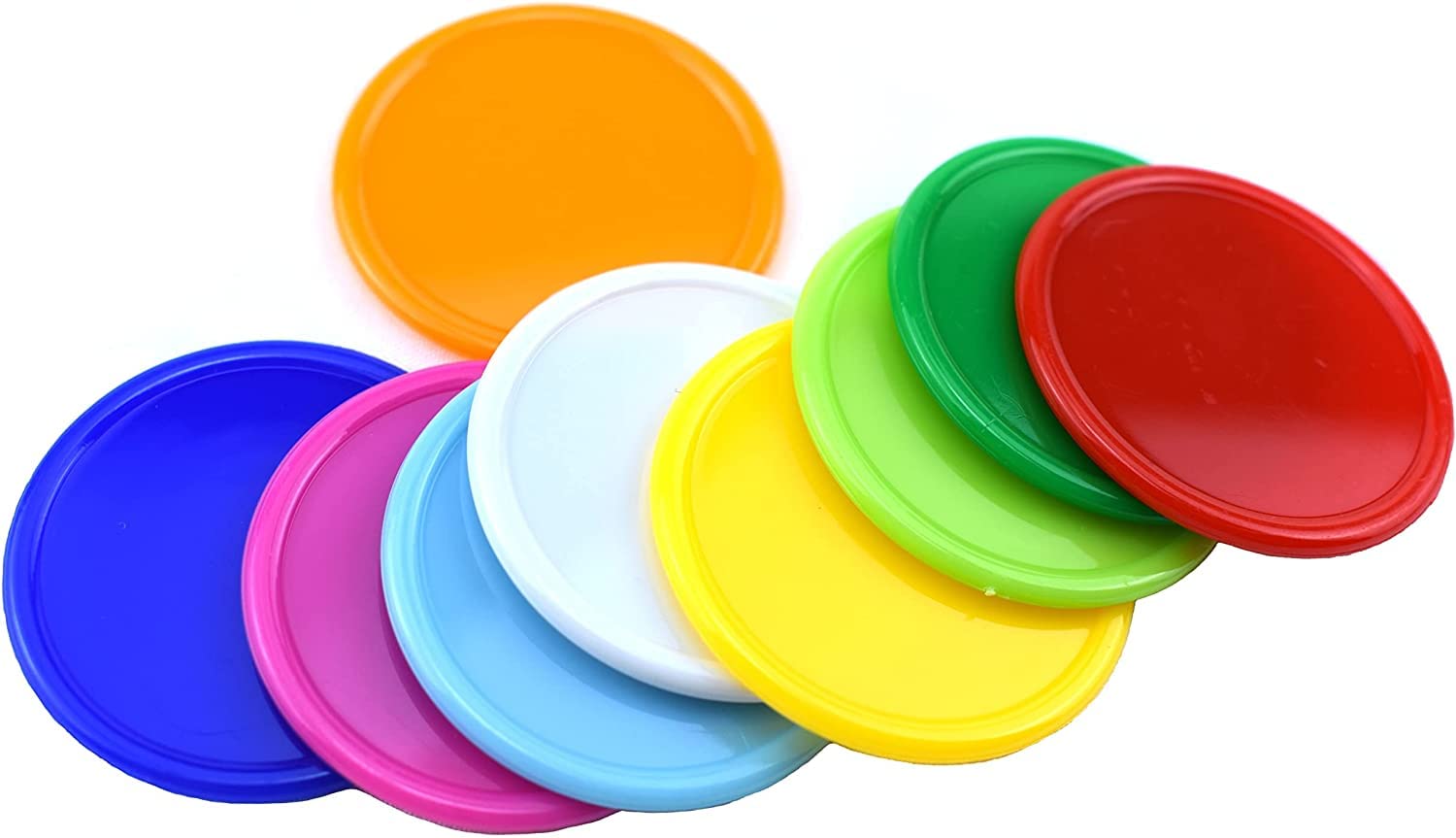 Azatemgo 3000 pezzi Contatori Gettoni di plastica colorate,(Φ37 mm - 9colori)