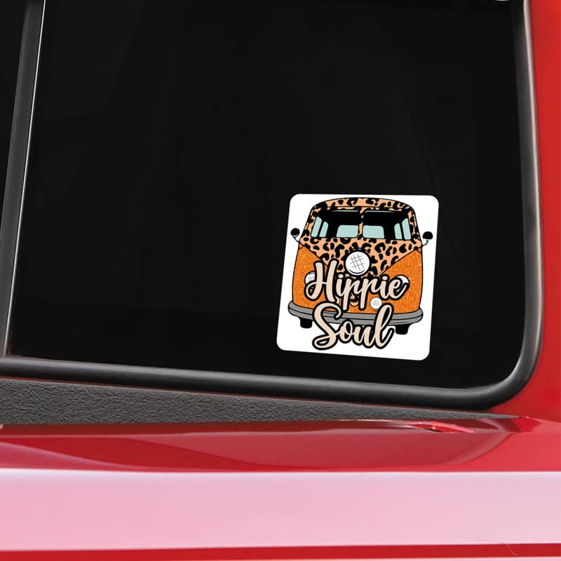 Calcomanías de 5 pulgadas Hippie Soul ideales para personalizar tu furgoneta Van