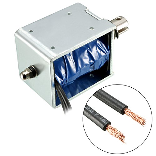 Électro-aimant solénoïde push-pull 60N pour verrouillage mécanique précis 12V - 4