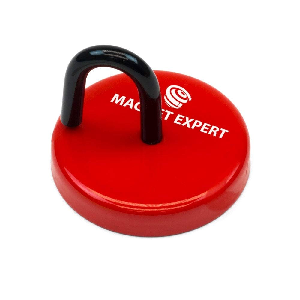 Magnet de Pot á Lime en Ferrite C/W M6 Trou Fileté Pour Les Applications Semi-Permanentes - 55mm dia x 11mm D'Épaisseur - 16kg de Traction - Pack de 40