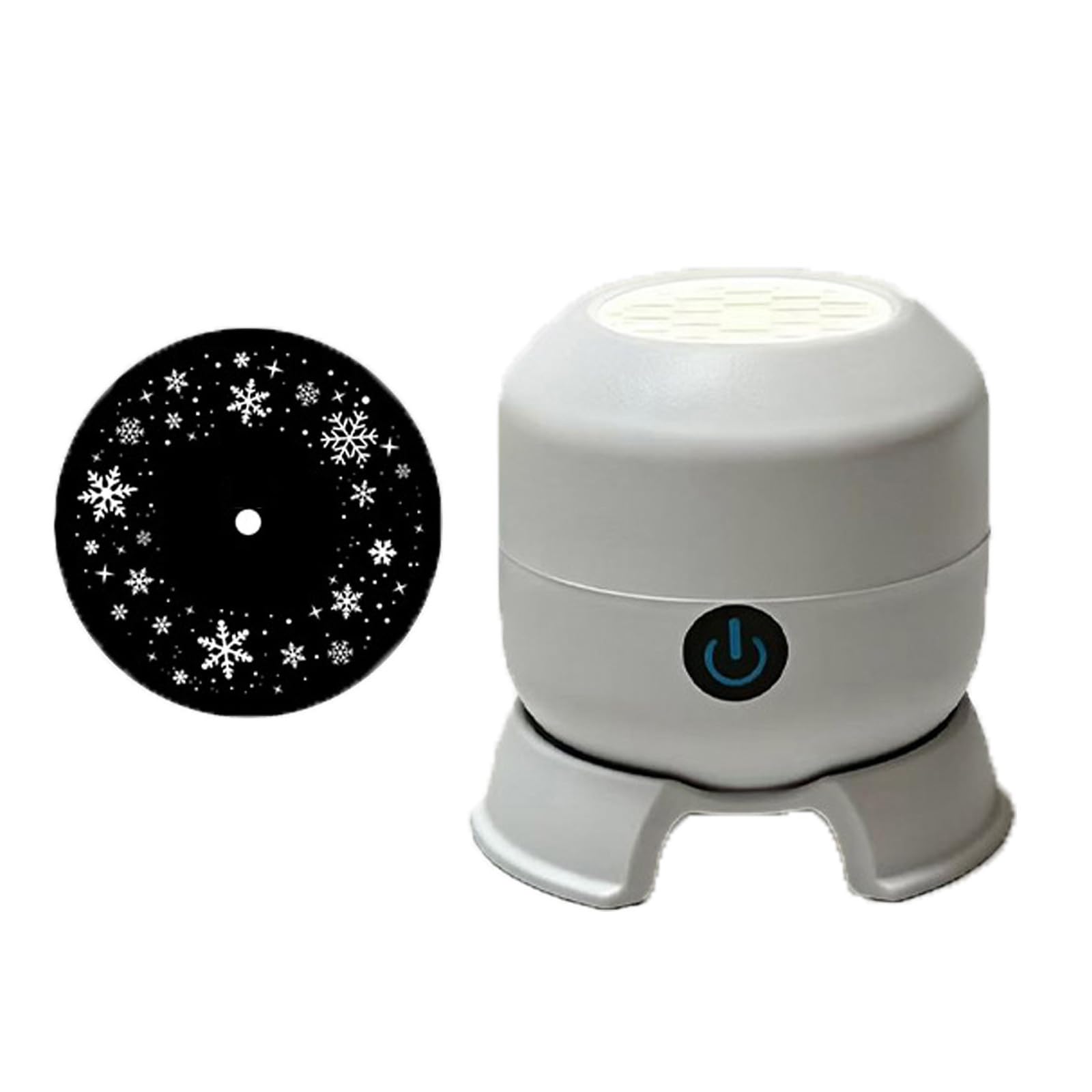 Dynamic Rotating LED Projector Light, Rechargeable Ocean Wave Projector, Snowflake/Christmas/Ocean Dynamic Patterns, Adjustable Brightness Colorful Projection Lamp for Bedroom (Rechargeable-A)