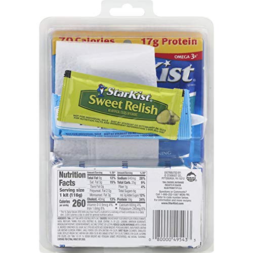 Image of StarKist Lunch To-Go Chunk Light Mix Your Own Tuna Salad (Pouch), 4.1 Ounce Kit (Pack of 4)