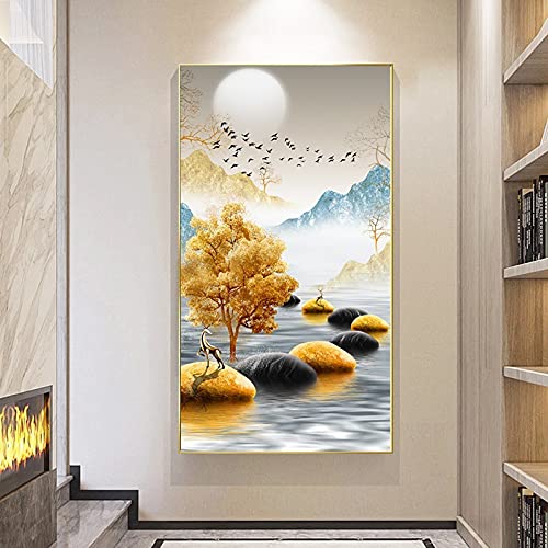 Kit diamond painting Arbre de fortune 50x120cm pour un moment de détente