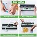 GERYON Vacuum Sealer Machine – Automatic Food Vacuum Sealer for Dry & Moist Food, Compact with LED Touch Panel, Includes Zipper Bags & Roll, Perfect for Sous Vide & Freezer Storage (Silver)