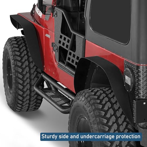 Estribos laterales fuertes para Jeep Wrangler TJ 1997-2006 miniatura 5