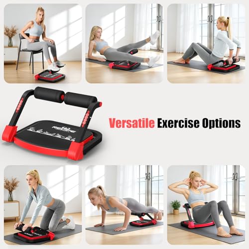 RELIFE REBUILD YOUR LIFE Appareil d'entraînement abdominal pour la maison Pliable et 3 niveaux de résistance Entraînement des abdominaux, des jambes et des fessiers Appareil d'entraînement – Image 3