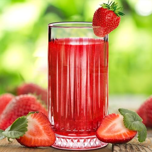 Image of Premium Juice Glasses Drinking Glasses,Highball Lead-Free Glasses,Tumblers for Water,Juice,Beer,Cocktail and Mixed Drinks- Pieces,Transparent(Crystal Glasses,6 Count(Pack of 1)),350 ML